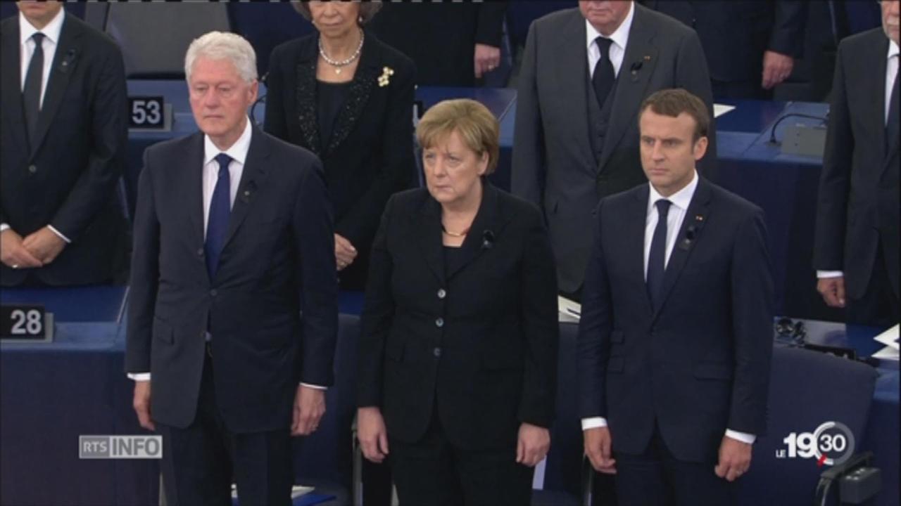 Une cérémonie en mémoire d’Helmut Kohl a eu lieu au parlement européen