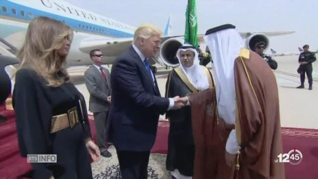 Donald Trump s’est posé en Arabie Saoudite pour sa première tournée à l’étranger