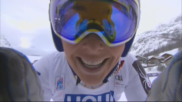 Val d’Isère (FRA), Super G: victoire de Lindsey Vonn (USA) devant Sofia Goggia (ITA) et Ragnhild Mowinckel (NOR)