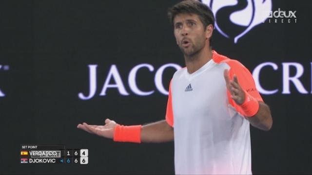 Open d’Australie, 1er tour: F.Verdasco (ESP) – N.Djokovic (SRB): 1-6 6-7