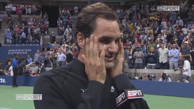 3e tour: Federer (SUI) - Lopez (ESP) (6-3, 6-3, 7-5) l'interview de Roger Federer