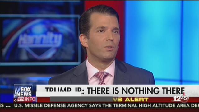 USA: Donald Trump Jr s'explique sur les accusations dont il fait l'objet