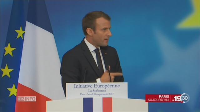 Emmanuel Macron dévoile ses ambitions pour l'Europe