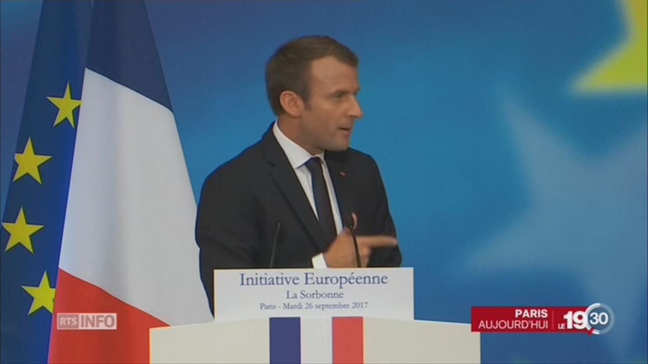 Emmanuel Macron dévoile ses ambitions pour l'Europe