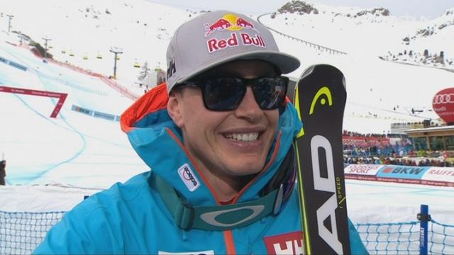 Mondiaux de St-Moritz, super-G: interview d'Eric Guay après son titre