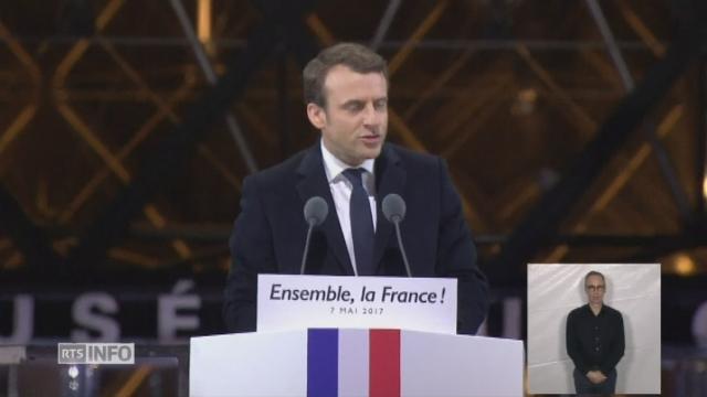 Emmanuel Macron salue ceux qui ont vote pour lui pour faire barrage au FN