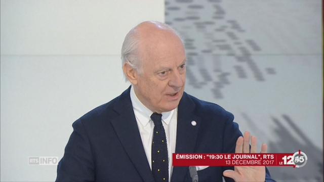 Tensions entre la Syrie et le médiateur de l'ONU Staffan de Mistura