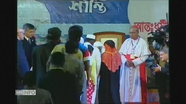 Le pape rencontre des réfugiés rohingyas à Dacca