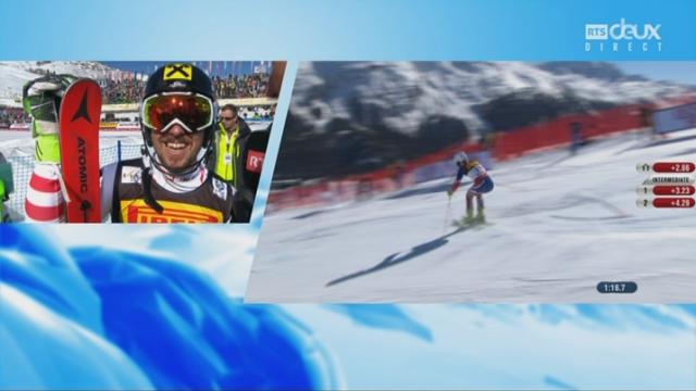 Mondiaux de St-Moritz, slalom, 2e manche: Marcel Hirscher (AUT) à l'interview