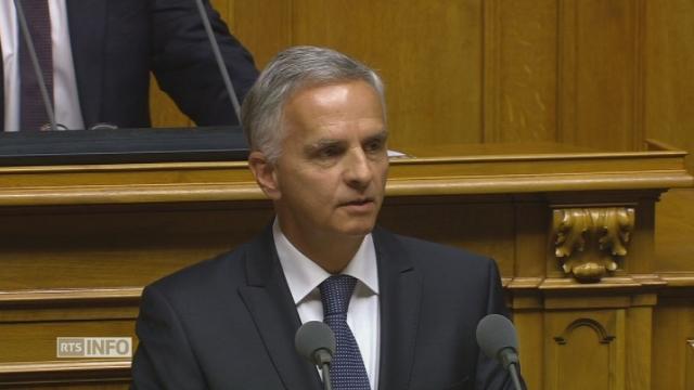 Le discours d'adieu de Didier Burkhalter au Conseil fédéral