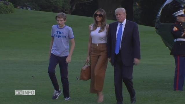 Melania et Barron Trump emménagent à Washington