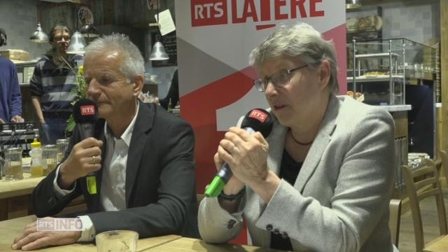 Elections vaudoises: le débat entre Béatrice Métraux (Les Verts) et Serge Melly (Alliance du Centre)