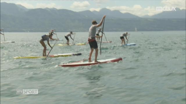 Le Championnat suisse de stand-up paddle a eu lieu à Pully