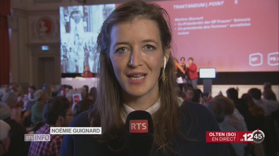 Assemblée du PS: le point avec Noémie Guignard, depuis Olten (SO)