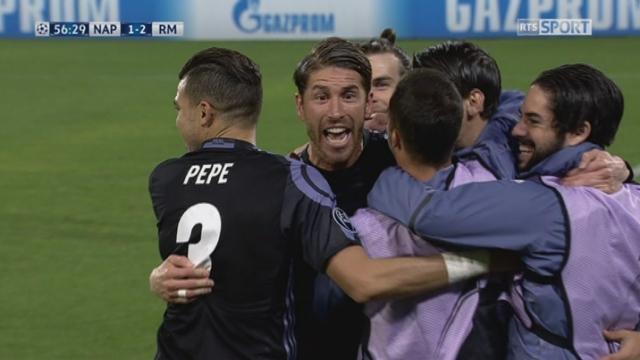 Ligue des champions, 1-8 retour: Naples – Real Madrid 1-2, 56e Ramos