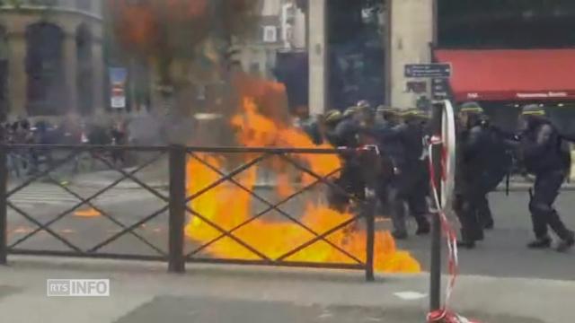 Les images des affrontements à Paris en marge du 1er Mai