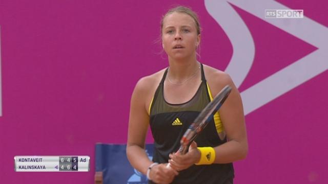 Gstaad, 1-8, Kontaveit (EST) - Kalinskaya (RUS) 6-4 4-6 6-4