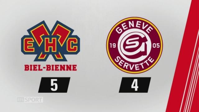 5e journée, Bienne - GE Servette, (5-4): tous les buts de la rencontre
