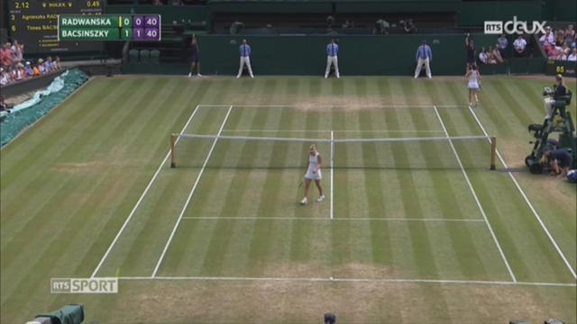 Tennis - Wimbledon: Bacsinszky se fait éliminer par Radwanska