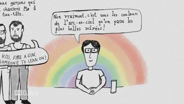 Les petits dessins de Nicolas : Une soirée arc-en-ciel