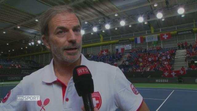 Tennis- Fed Cup: réaction de Heinz Günthardt, entraîneur de l'équipe de Suisse