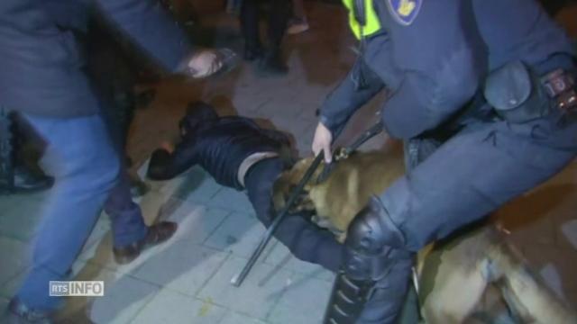 Heurts entre manifestants et policiers à Rotterdam