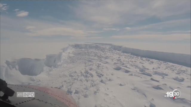 Un monstre de glace dérive au large de l'Antarctique