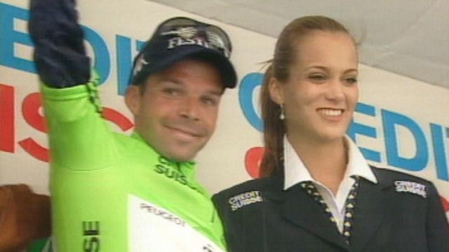 Cyclisme : victoire du cycliste vaudois Laurent Dufaux lors du Tour de Romandie 1998.