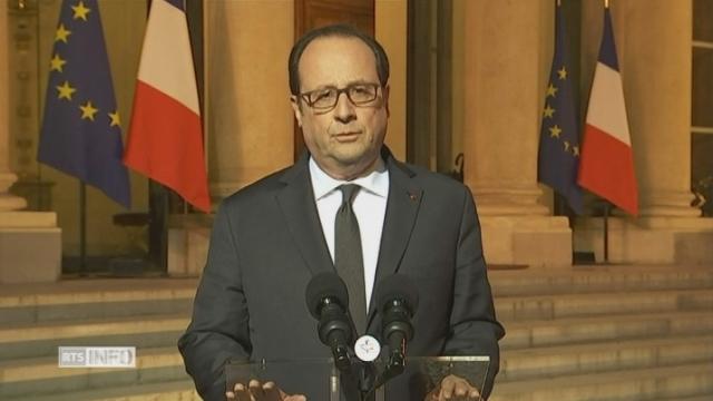 La réaction de François Hollande après l'attaque à Paris