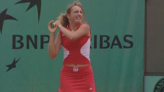 Tennis : Timea Bacsinszky à Roland-Garros en 2004.