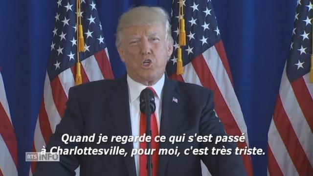 Le discours de Donald Trump sur les violences à Charlottesville