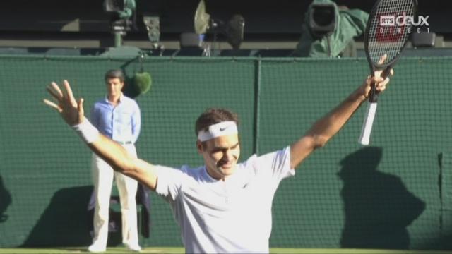 Wimbledon, 1-4: Raonic (CAN) battu par Federer (SUI) 4-6 2-6 6-7