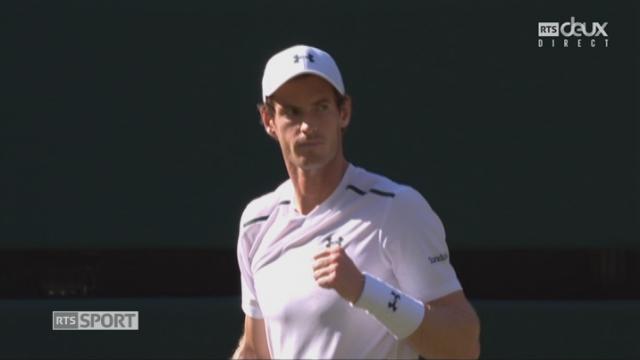 Wimbledon, 2e tour: Brown (ALL) - Murray (GBR) 6-3