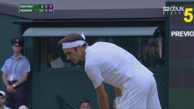 Wimbledon, 1-8: Dimitrov (BUL) - Federer (SUI) 4-6