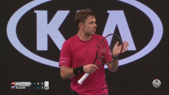 Tennis-Open d’Australie: Stan Wawrinka s'impose face au Slovaque Martin Klizan
