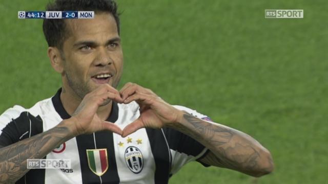 Ligue des champions, 1-2 retour: Juventus – AS Monaco 2-0, 44e Alves