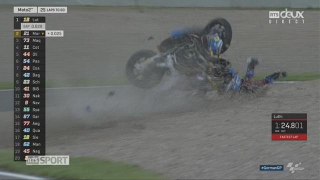 GP d'Allemagne, Moto 2: Alex Marquez (ESP) chute violemment