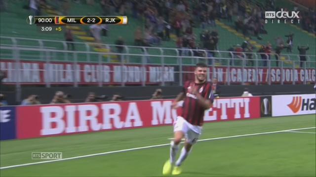 Ligue Europa, Gr. D, AC Milan - HNK Rijeka  (3-2): le résumé du match