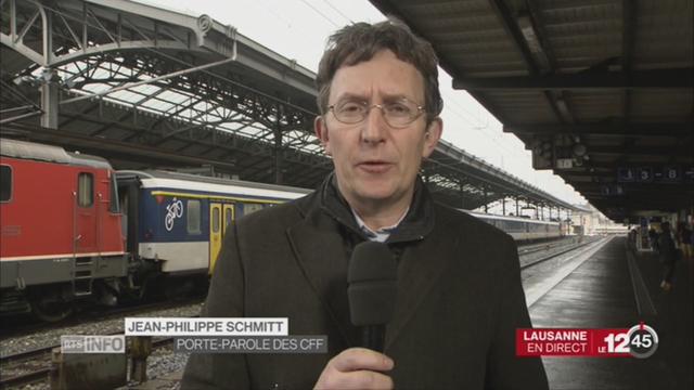 Point sur l'état du trafic ferroviaire: entretien avec Jean-Philippe Schmitt, porte-parole des CFF