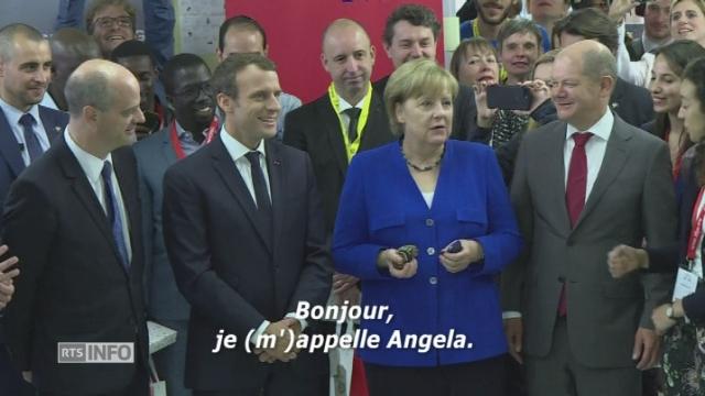 Emmanuel Macron et Angela Merkel jouent le jeu de l'échange culturel