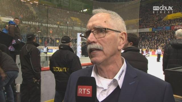 Playoffs LNA, 1-4 acte V: l'interview de l'entraîneur du HC Bienne, Mike McNamara