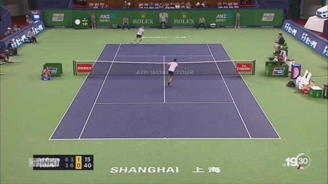 Tennis - Shanghaï: Federer accède à la finale en battant Del Potro