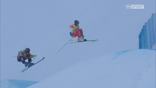 Skicross, 1-4 de finale Monsieurs, Montafon (AUT): Jonas Lenherr 3e