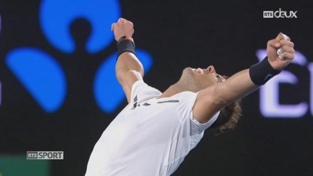 Tennis: Nadal rejoint Federer en finale après une demi-finale épique
