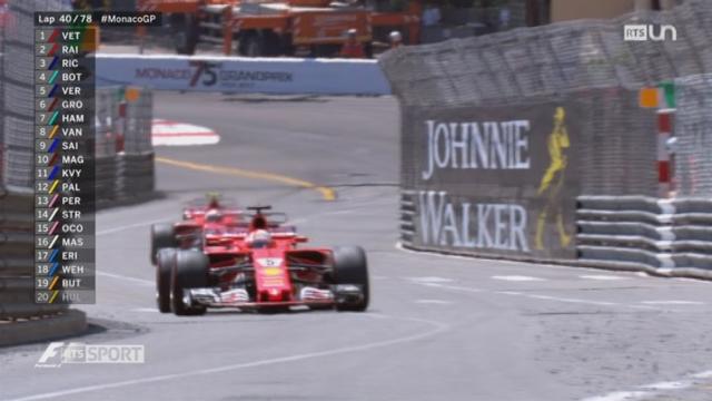 GP de Monaco: l'Allemand Vettel intouchable sur Ferrari, devant le Finlandais Raikkönen