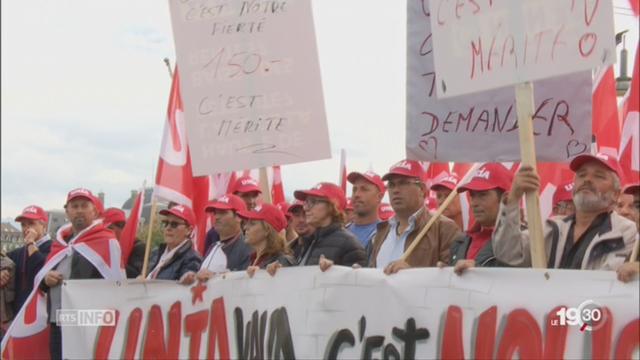 Suisse: des milliers de maçons descendent dans la rue