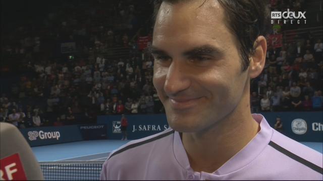 L'interview de Federer après sa victoire en 1-2 contre Goffin