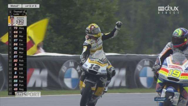 GP de République Tchèque, Moto 2: Luthi (SUI) s'impose devant Marquez (ESP) 2e et Oliveira (POR) 3e