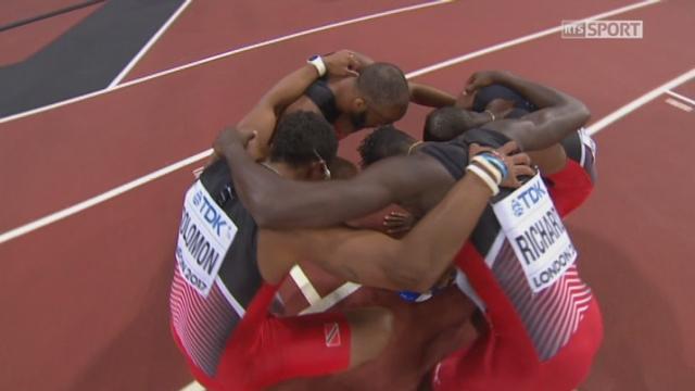 Finale, 4x400m messieurs: Trinité-et-Trobago s'impose devant devant les USA 2e et la Grande-Bretagne 3e