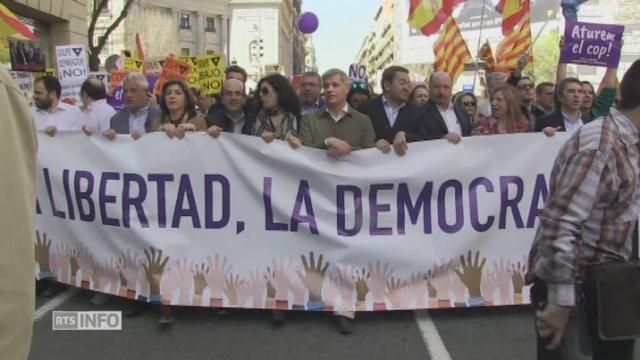 Manifestation contre l'indépendance catalane